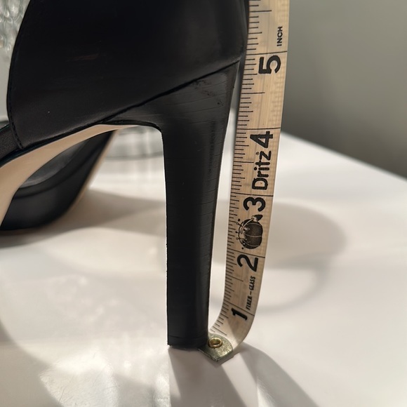 Michael Kors Black Leather Platform heels - Picture 7 of 8